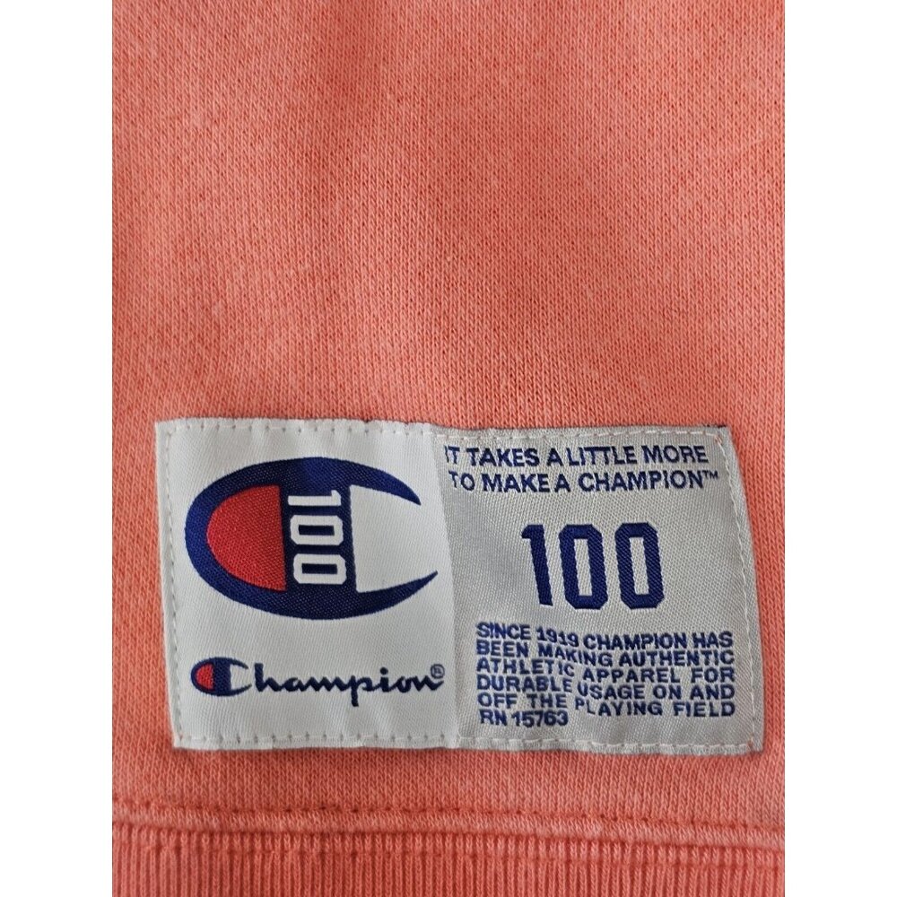 Champion 100 Year Anniversary Crewneck Sweatshirt - Coral - Women's Size XL - Picture 6 of 12